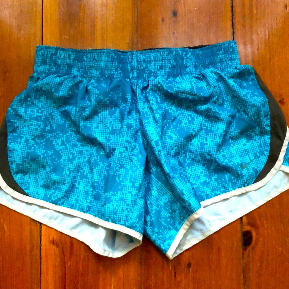 Blue athletic shorts